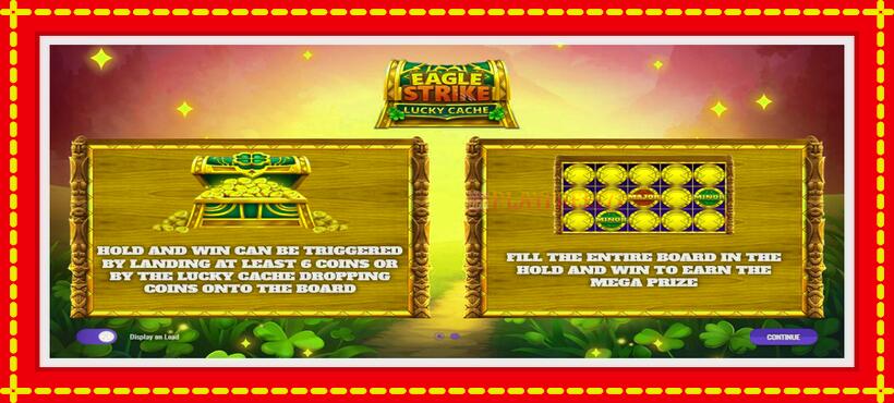 Slot machine Eagle Strike Lucky Cache with access to free game online, picture 1