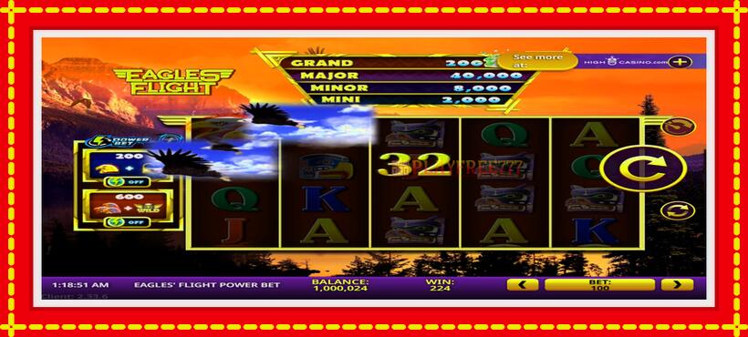 Slot machine Eagles’ Flight Power Bet with access to free game online, picture 3