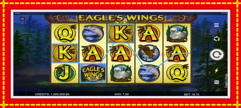 Slot machine Eagles Wings with access to free game online, picture 2