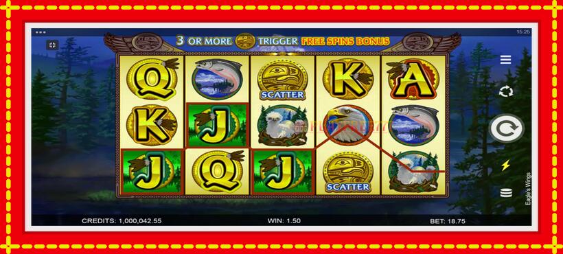 Slot machine Eagles Wings with access to free game online, picture 3