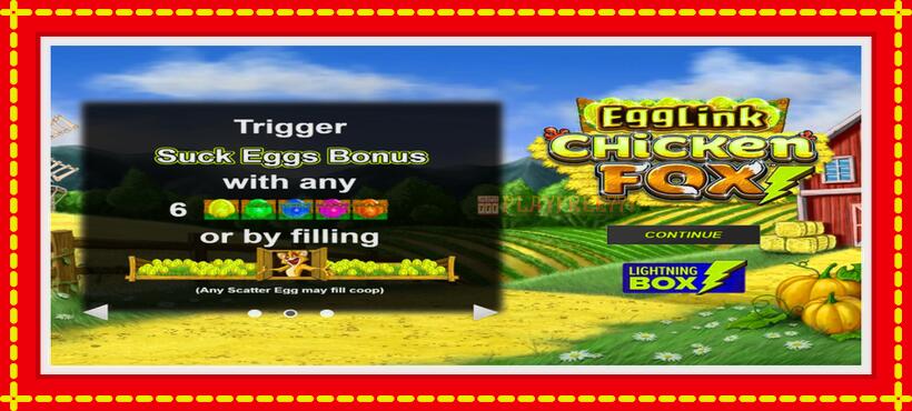 Slot machine EggLink ChickenFox with access to free game online, picture 1