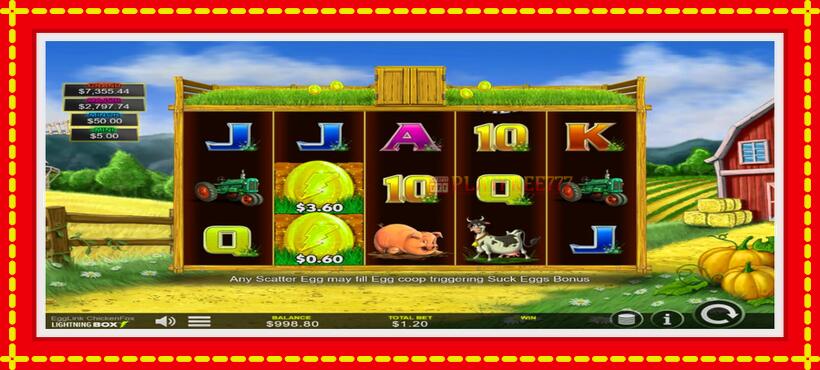 Slot machine EggLink ChickenFox with access to free game online, picture 2