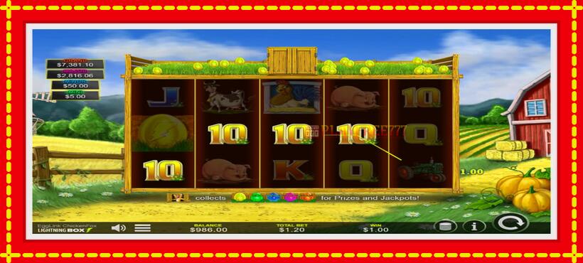 Slot machine EggLink ChickenFox with access to free game online, picture 3