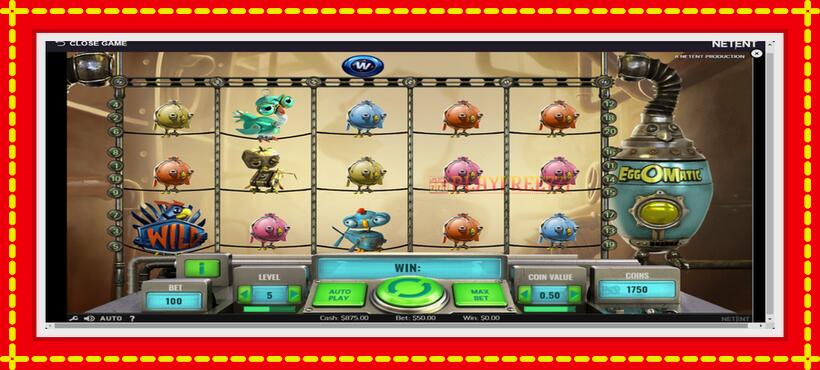 Slot machine EggOMatic with access to free game online, picture 2