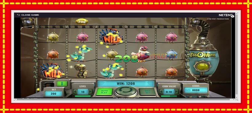 Slot machine EggOMatic with access to free game online, picture 4