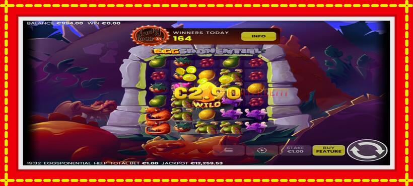 Slot machine Eggsponential with access to free game online, picture 3