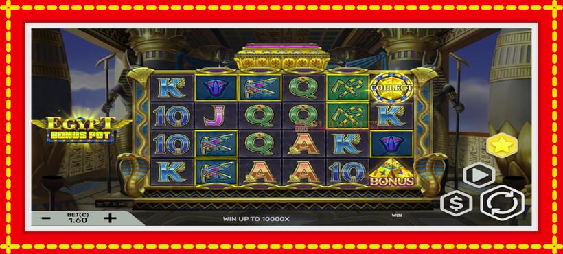 Slot machine Egypt Bonus Pot with access to free game online, picture 2