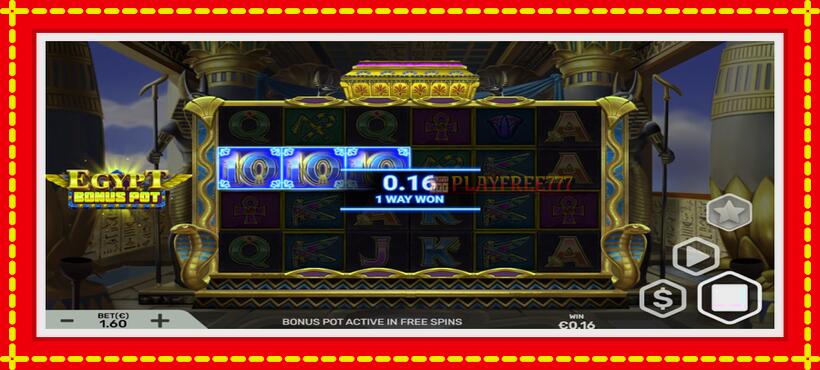 Slot machine Egypt Bonus Pot with access to free game online, picture 3