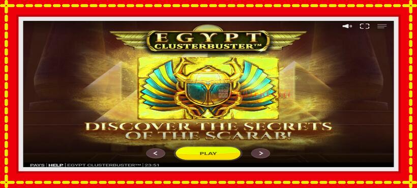 Slot machine Egypt Clusterbuster with access to free game online, picture 1