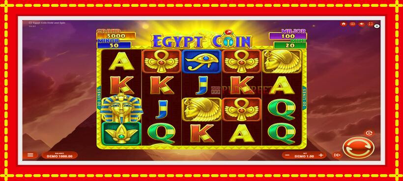 Slot machine Egypt Coin with access to free game online, picture 2