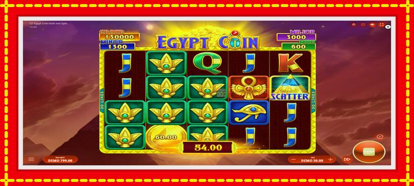 Slot machine Egypt Coin with access to free game online, picture 3