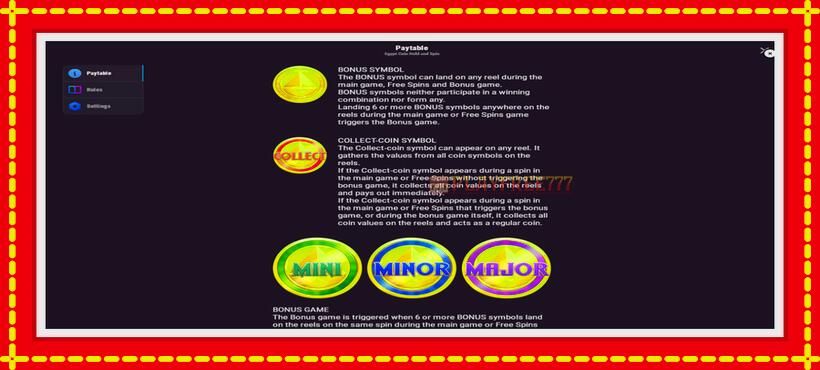 Slot machine Egypt Coin with access to free game online, picture 6