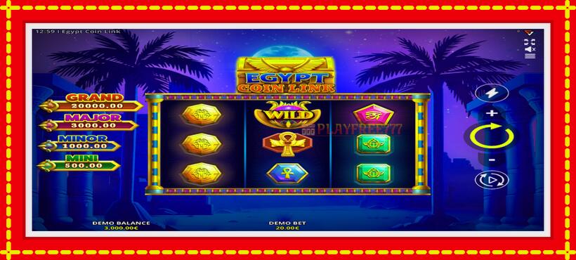 Slot machine Egypt Coin Link with access to free game online, picture 2