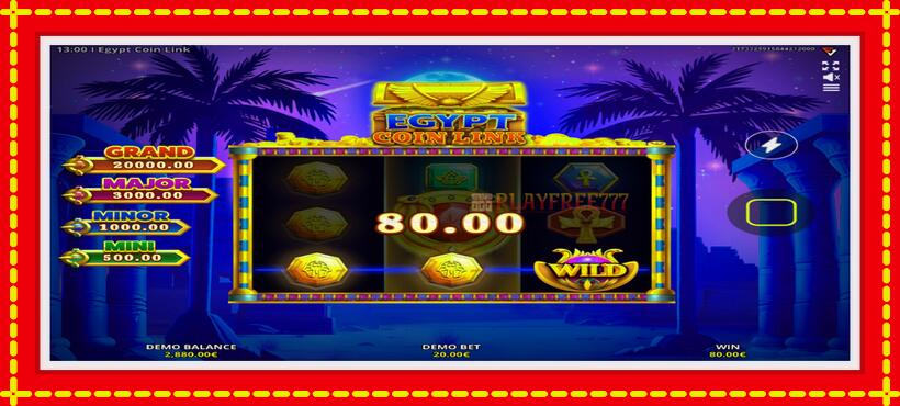 Slot machine Egypt Coin Link with access to free game online, picture 3