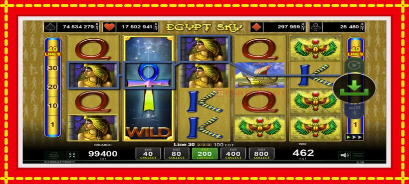 Slot machine Egypt Sky with access to free game online, picture 2