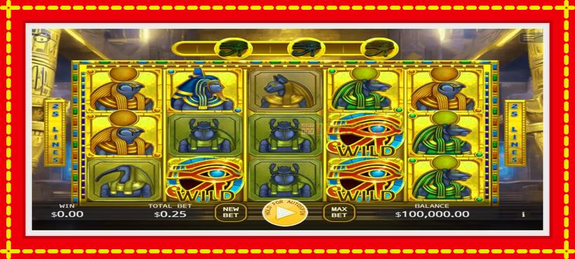 Slot machine Egyptian Deity with access to free game online, picture 1