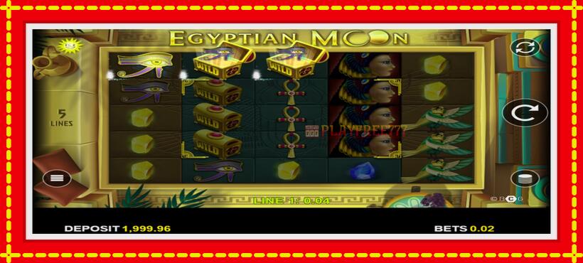 Slot machine Egyptian Moon with access to free game online, picture 3