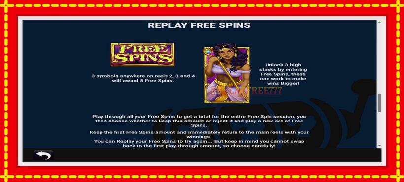 Slot machine Egyptian Mystery with access to free game online, picture 5