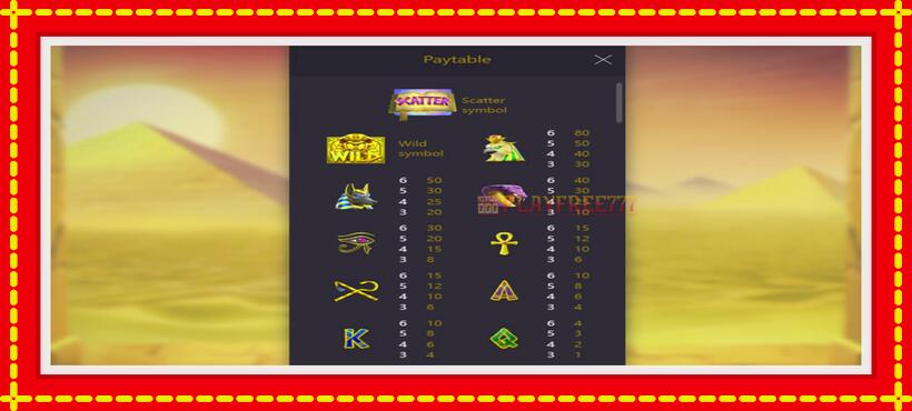 Slot machine Egypts Book of Mystery with access to free game online, picture 4