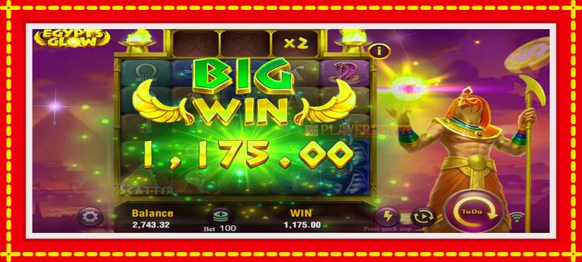 Slot machine Egypts Glow with access to free game online, picture 1