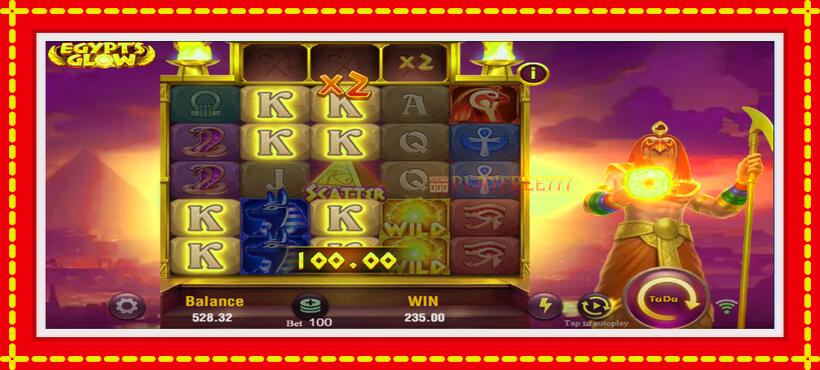 Slot machine Egypts Glow with access to free game online, picture 2