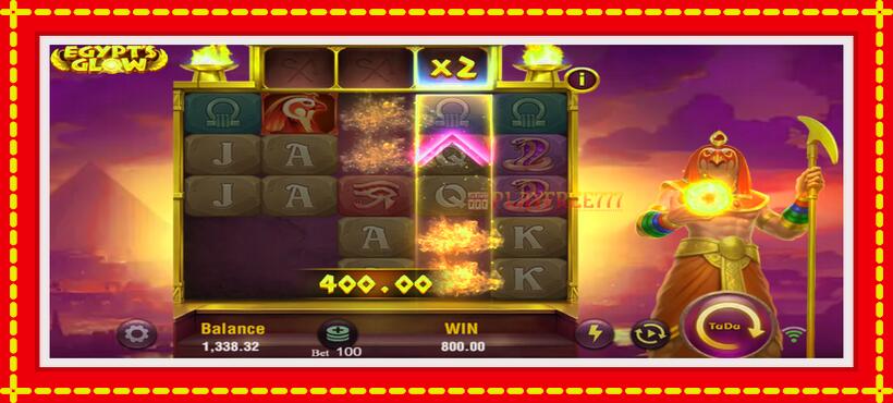 Slot machine Egypts Glow with access to free game online, picture 3