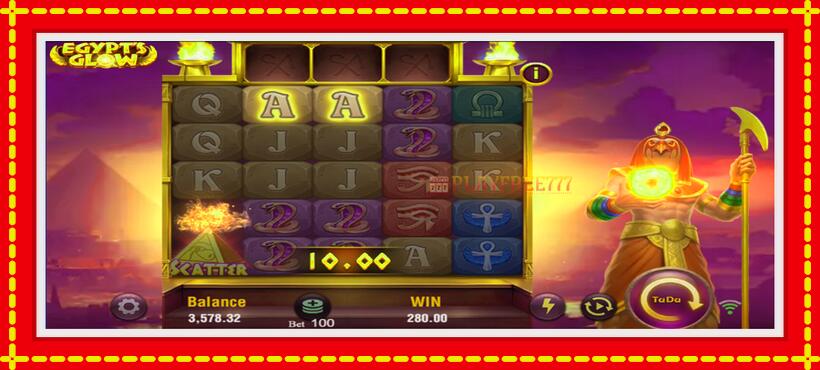 Slot machine Egypts Glow with access to free game online, picture 4