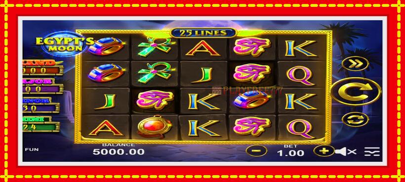 Slot machine Egypts Moon with access to free game online, picture 1