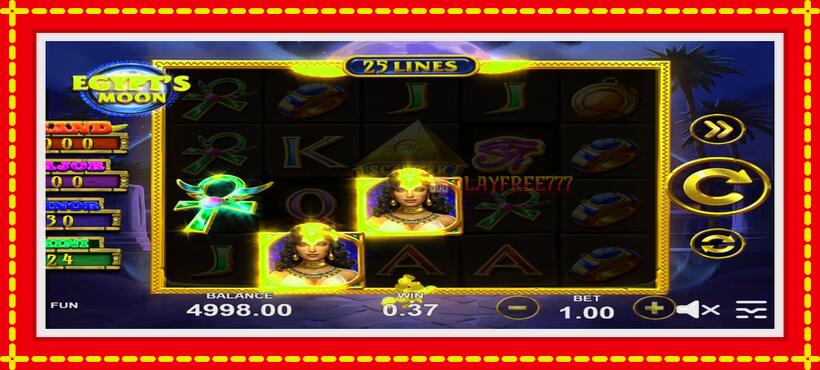 Slot machine Egypts Moon with access to free game online, picture 2