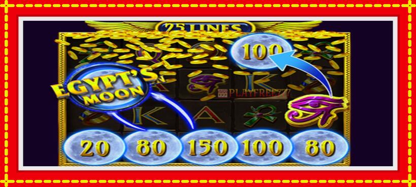 Slot machine Egypts Moon with access to free game online, picture 5