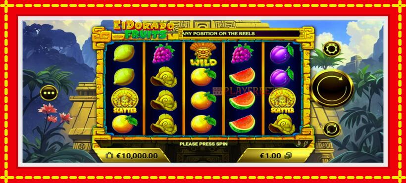 Slot machine El Dorado Fruits with access to free game online, picture 2