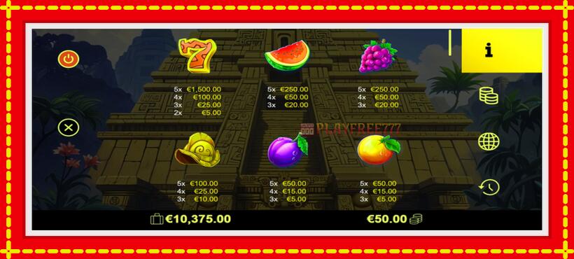 Slot machine El Dorado Fruits with access to free game online, picture 5