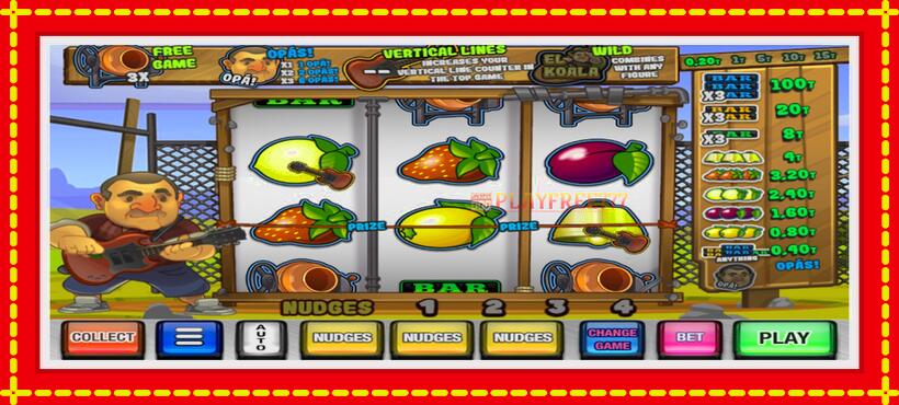 Slot machine El Koala with access to free game online, picture 1