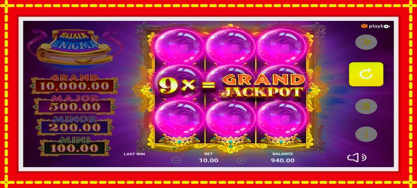 Slot machine Elixir Enigma with access to free game online, picture 2