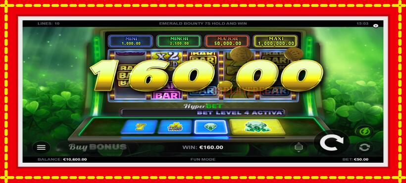 Slot machine Emerald Bounty 7s Hold and Win with access to free game online, picture 4