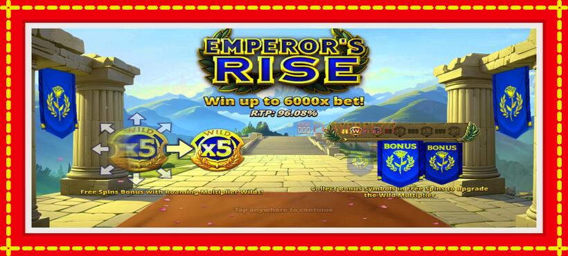 Slot machine Emperors Rise with access to free game online, picture 1