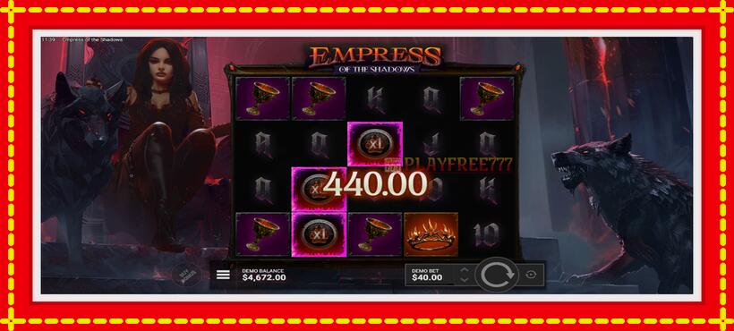 Slot machine Empress of the Shadows with access to free game online, picture 4