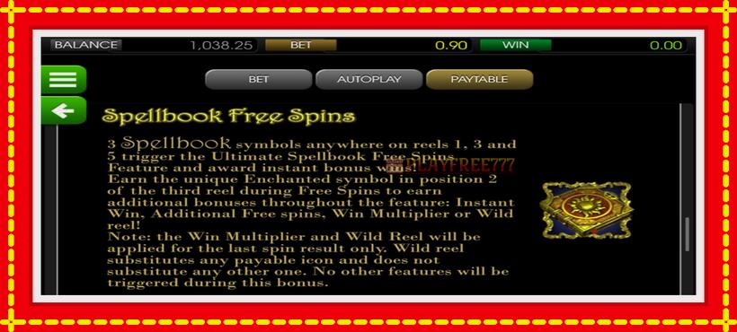 Slot machine Enchanted with access to free game online, picture 5