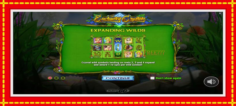 Slot machine Enchanted Crystals with access to free game online, picture 1