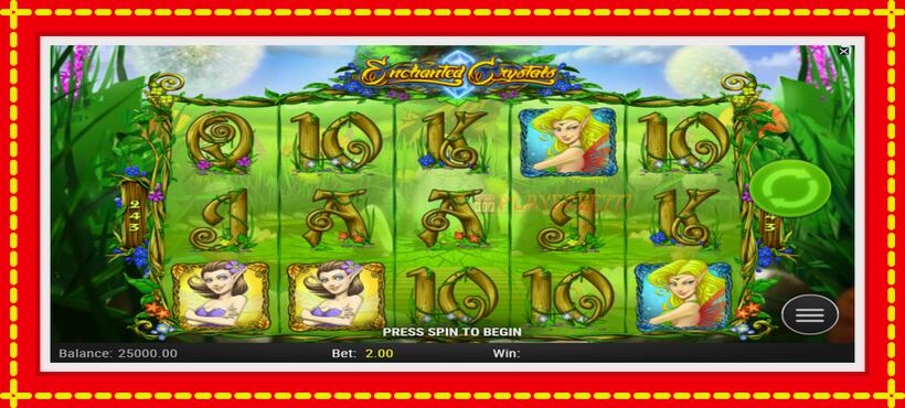 Slot machine Enchanted Crystals with access to free game online, picture 2