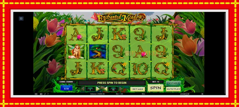 Slot machine Enchanted Meadow with access to free game online, picture 1