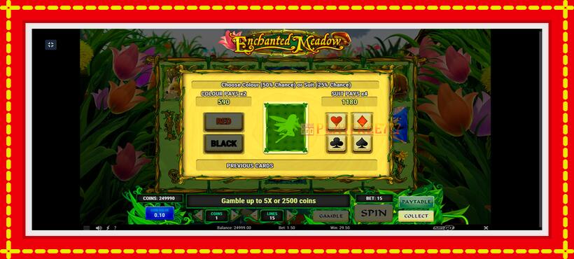 Slot machine Enchanted Meadow with access to free game online, picture 5