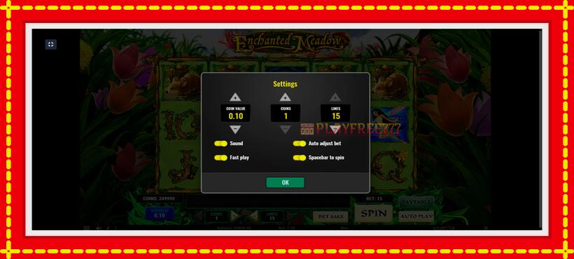 Slot machine Enchanted Meadow with access to free game online, picture 6