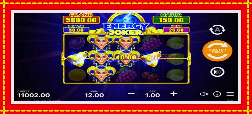 Slot machine Energy Joker with access to free game online, picture 3