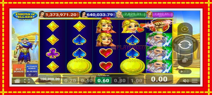 Slot machine Enigma of Ellada with access to free game online, picture 2