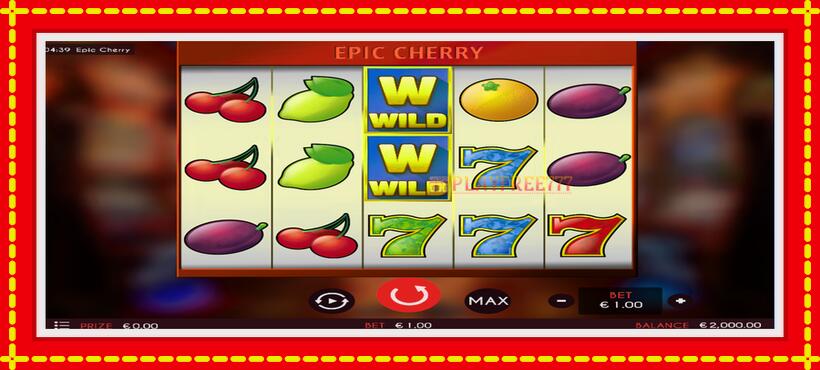 Slot machine Epic Cherry with access to free game online, picture 2