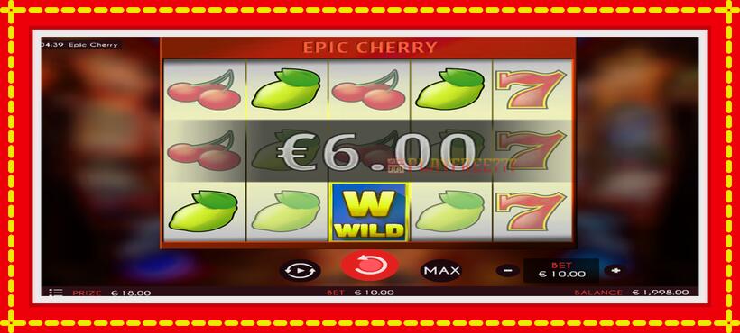 Slot machine Epic Cherry with access to free game online, picture 3