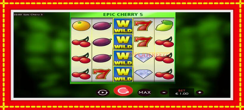 Slot machine Epic Cherry 5 with access to free game online, picture 2