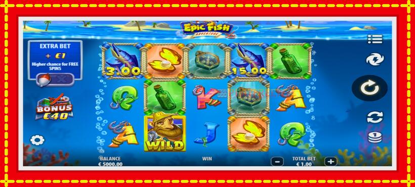 Slot machine Epic Fish Adventure with access to free game online, picture 1