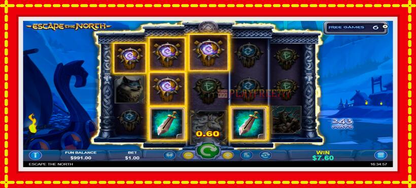 Slot machine Escape The North with access to free game online, picture 4